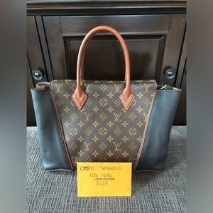 Black Monogram Canvas W PM Bag.